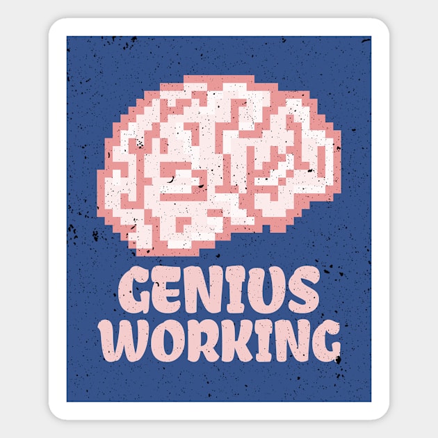 Genius Smart Brain Magnet by Tip Top Tee's